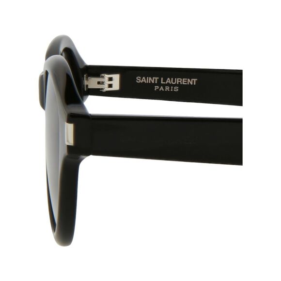 Saint Laurent Round-Frame Acetate Sunglasses Black Unisex-Adult - Picture 4 of 6